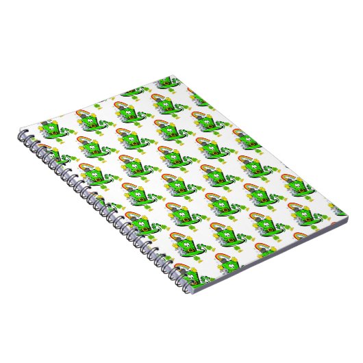 Happy St. Patrick's Day Rabbit Notebook Notitieboek (Rechterzijde)