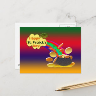 Happy St. Patrick's Day Rainbow Briefkaart