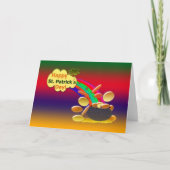 Happy St. Patrick's Day Rainbow Kaart (Voorkant)
