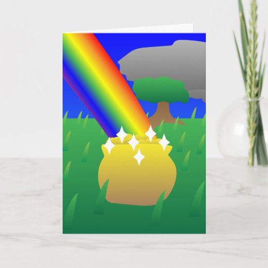 Happy St. Patrick's Day Rainbow Kaart (Voorkant)