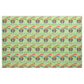 Happy St. Patrick's Day Rainbow Pot of Gold Green Stof (Fat Quarter)