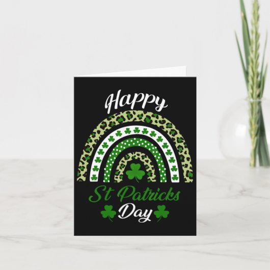 Happy St Patricks Day Rainbow St Patricks Day Luck Kaart (Voorkant)