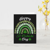 Happy St Patricks Day Rainbow St Patricks Day Luck Kaart (Gele Bloem)