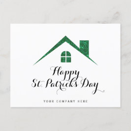 Happy St. Patrick's Day Real Estate House Briefkaart