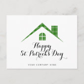 Happy St. Patrick's Day Real Estate House Briefkaart (Voorkant)