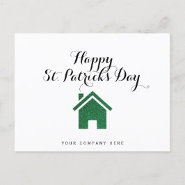 Happy St. Patrick's Day Realty House Briefkaart