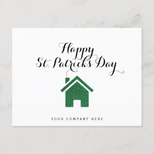 Happy St. Patrick's Day Realty House Briefkaart