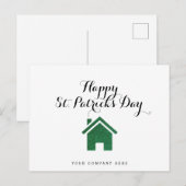 Happy St. Patrick's Day Realty House Briefkaart (Voorkant / Achterkant)