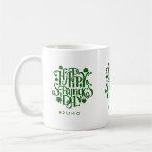 Happy St Patrick's Day Retro Typografie Design Koffiemok (Links)