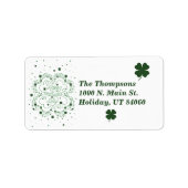 Happy St. Patrick's Day Return Mailing Labels (Voorkant)