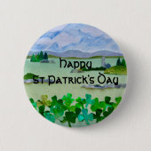 Happy St Patrick's Day Ronde Button 5,7 Cm (Voorkant)