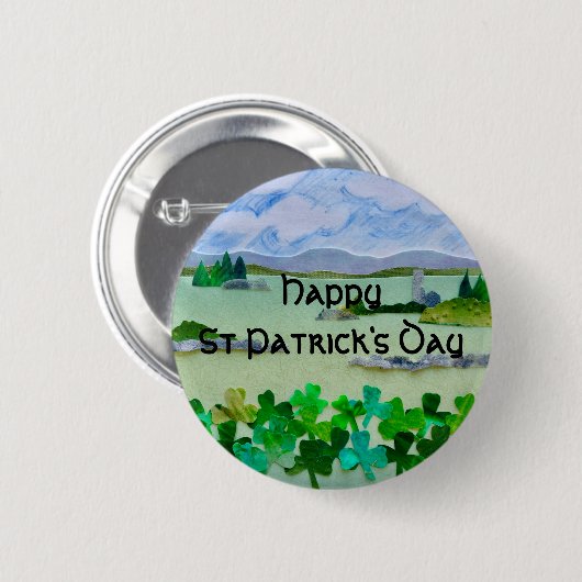 Happy St Patrick's Day Ronde Button 5,7 Cm (Voorkant /achterkant)