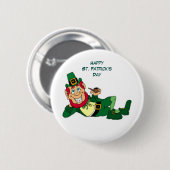 Happy St. Patrick's Day Ronde Button 5,7 Cm (Voorkant /achterkant)