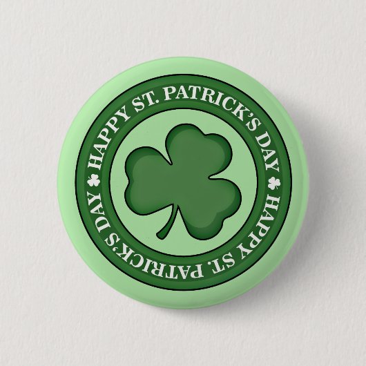 Happy St. Patricks Day Ronde Button 5,7 Cm (Voorkant)