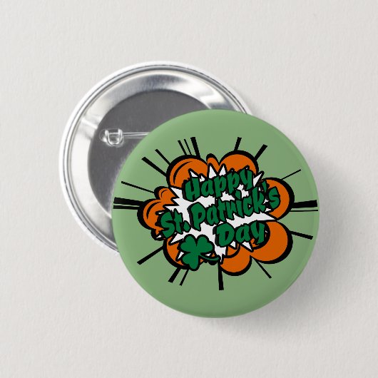Happy St. Patrick's Day Ronde Button 5,7 Cm (Voorkant /achterkant)