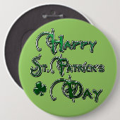 Happy St Patricks Day Ronde Button 6,0 Cm (Voorkant /achterkant)