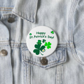Happy St. Patrick's Day Ronde Button 7,6 Cm (In situ)
