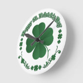Happy St. Patrick's Day Ronde Klok (Hoek)