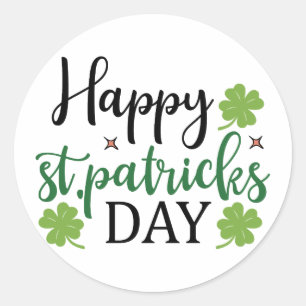 Happy St Patrick's Day Ronde Sticker