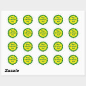 Happy St Patrick's Day Ronde Sticker (Vel)