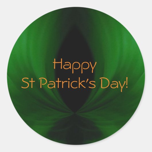 Happy St Patrick's Day Ronde Sticker (Voorkant)