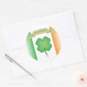 Happy St. Patrick's Day Ronde Sticker (Envelop)