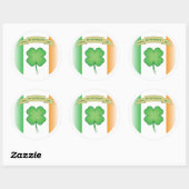 Happy St. Patrick's Day Ronde Sticker (Vel)