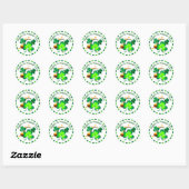 Happy St. Patrick's Day Ronde Sticker (Vel)