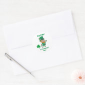 Happy St Patrick's Day Ronde Sticker (Envelop)