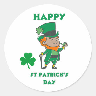 Happy St Patrick's Day Ronde Sticker