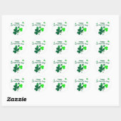 Happy St. Patrick's Day Ronde Sticker (Vel)