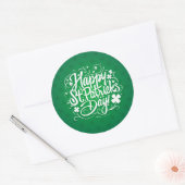 Happy St. Patrick's Day Ronde Sticker (Envelop)