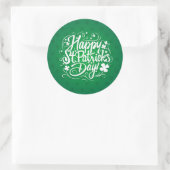 Happy St. Patrick's Day Ronde Sticker (Tas)
