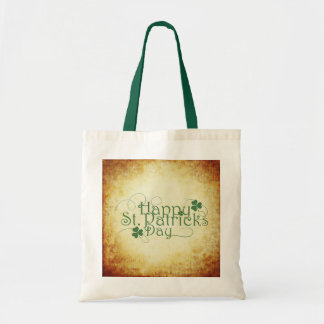 Happy St. Patrick's Day Rustic Tote Bag