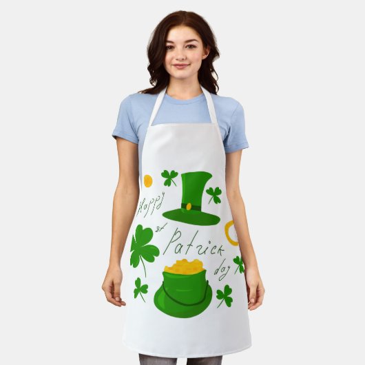 Happy st Patrick's day Schort (Gedragen)