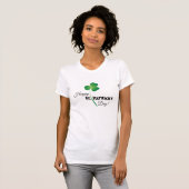 Happy St. Patrick's Day Script Clover T-shirt (Voorkant volledig)