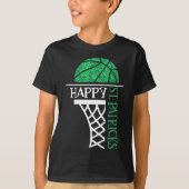 Happy St Patricks Day Shamrock basketball player n T-shirt (Voorkant)