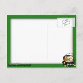 Happy St. Patricks Day Shamrock Briefkaart (Achterkant)