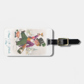  Happy St Patricks Day Shamrock Champagne Bagagelabel (Voorkant horizontaal)