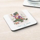  Happy St Patricks Day Shamrock Champagne Bier Onderzetter (Linkerzijde)