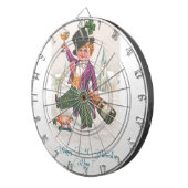  Happy St Patricks Day Shamrock Champagne Dartbord (Voorkant Rechts)