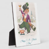  Happy St Patricks Day Shamrock Champagne Fotoplaat (Zijkant)