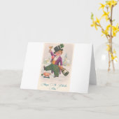  Happy St Patricks Day Shamrock Champagne Kaart (Gele Bloem)