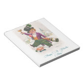  Happy St Patricks Day Shamrock Champagne Notitieblok (Schuin)