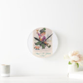  Happy St Patricks Day Shamrock Champagne Ronde Klok (Huis)