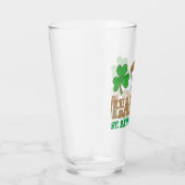 Happy St. Patrick's Day Shamrock Clover Beer Glas (Rechts)