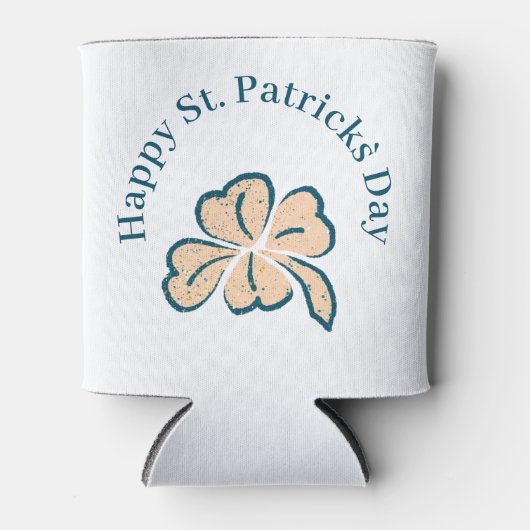 Happy St. Patrick's Day Shamrock Clover Blikjeskoeler (Voorkant)