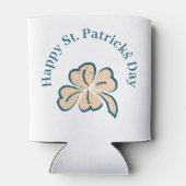 Happy St. Patrick's Day Shamrock Clover Blikjeskoeler (Achterkant)