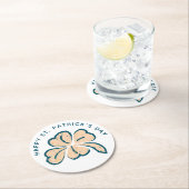 Happy St. Patrick's Day Shamrock Clover Ronde Kartonnen Onderzetter (Insitu)