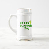 Happy St Patrick's day Shamrock Green Bierpul (Links)